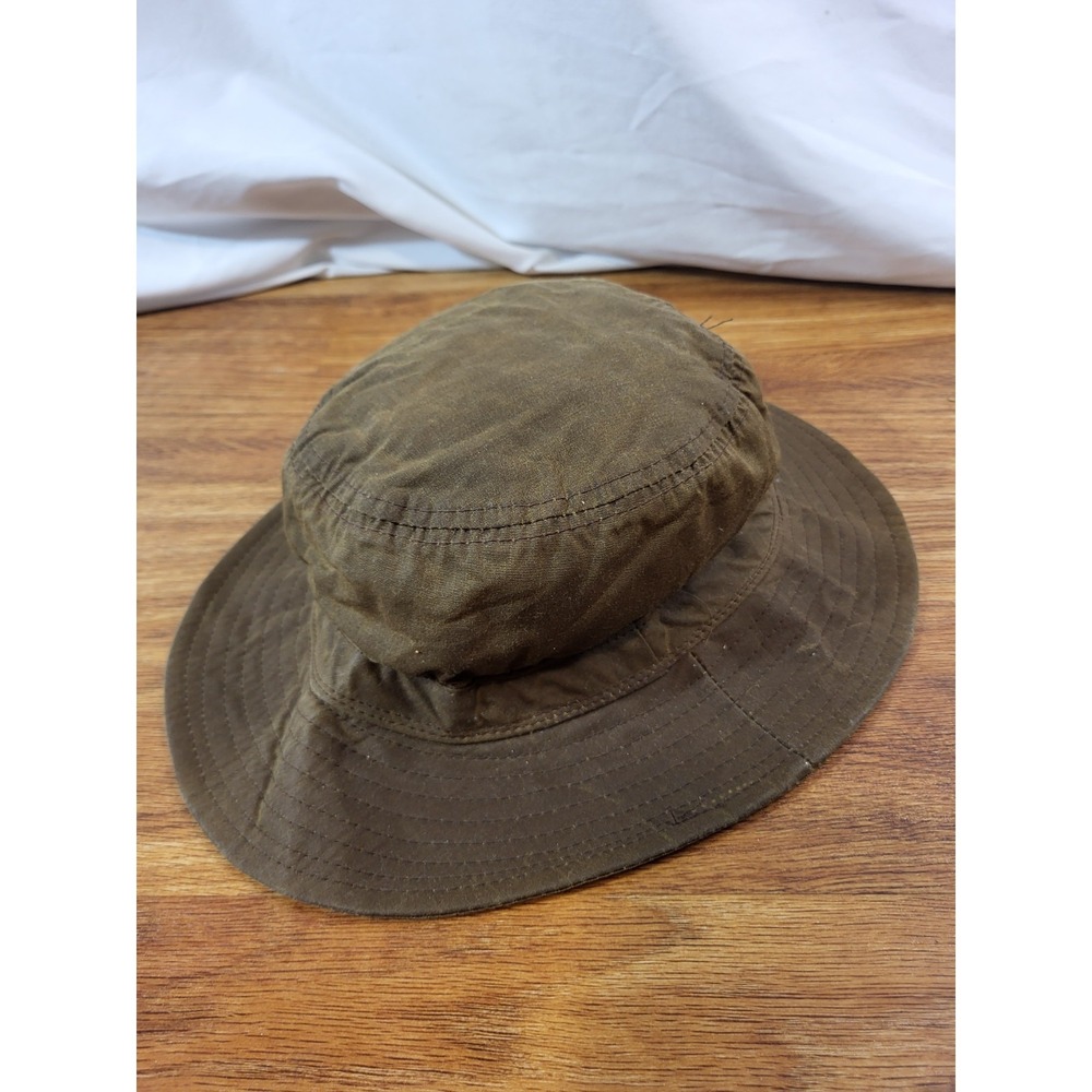 Vtge Broner USA Brown Bucket Hat Medium Waxed